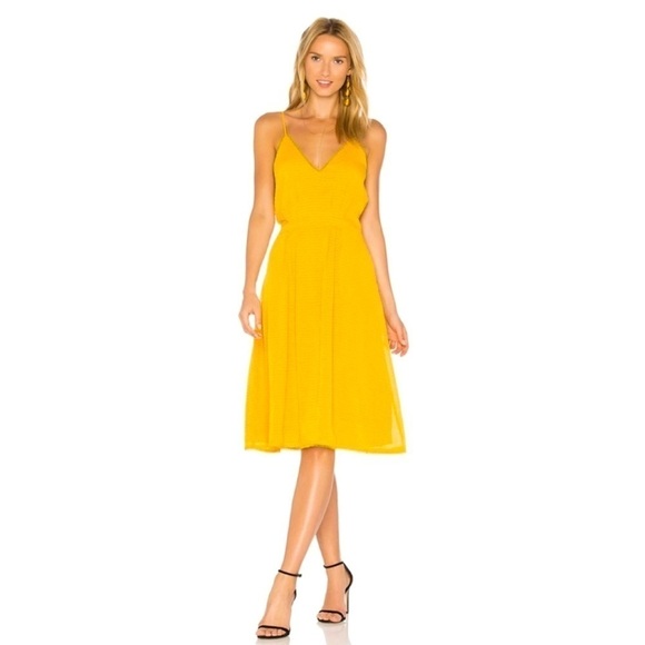 HOUSE OF HARLOW 1960 X REVOLVE Ines Dress Mustard XL - Picture 1 of 10